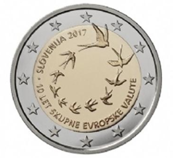 Slovenië 2 euro 2017 10 jr Euro UNC